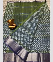 light blue colour mangalagiri pattu sarees with All over Printed design