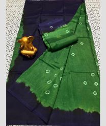 green and charcoal colour mangalagiri pattu sarees with Plain design
