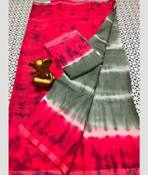 magenta and grey colour mangalagiri pattu sarees with Plain design