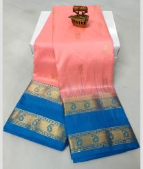 pink colour paithani sarees with All over Buttas design
