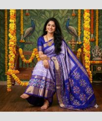 light blue colour pochampally ikkat pure silk sarees with All over design