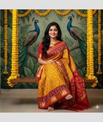 olive colour pochampally ikkat pure silk sarees with All over design