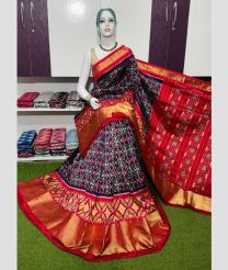 gray and magenta colour pochampally ikkat pure silk sarees with All over Printed design