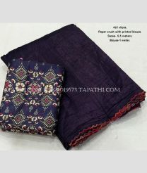 Plum Purple and Cream silk sarees with All over Mirror Work design - SILK0019573