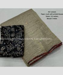 Sage and Black silk sarees with All over Mirror Work design - SILK0019576