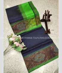 green and indigo colour silk sarees with All over design - SILK0019616