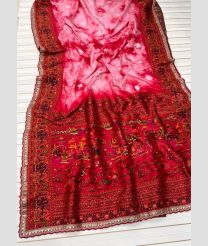 Baby Pink and Pink silk sarees with Jacquard Border design