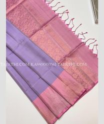 Lavender and Rose Pink soft silk kanchipuram sarees with All over design - KASS0003561