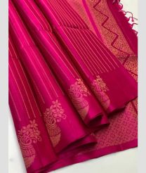 Pink and Cream soft silk kanchipuram sarees with Brocade Pattern Border design