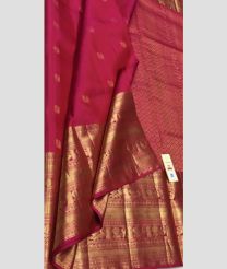 Pink and Golden soft silk kanchipuram sarees with All over Buttas design