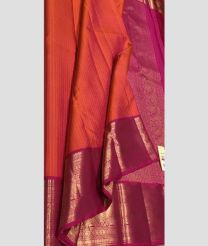 Orange and Pink soft silk kanchipuram sarees with All over Buttas design