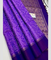 Purple and Plum Purple soft silk kanchipuram sarees with All over Jari design