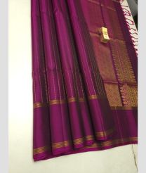 Deep Pink and Golden soft silk kanchipuram sarees with All over Buttas design