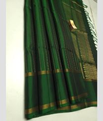 Green and Golden soft silk kanchipuram sarees with All over Buttas design
