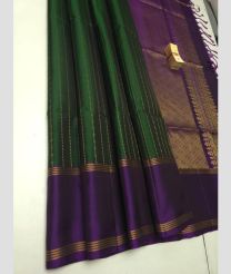 Green and Magenta soft silk kanchipuram sarees with All over Buttas design
