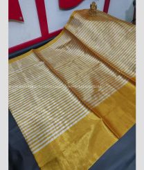 Tissue Saree with Golden Border color Uppada Tisuse handloom saree with Tissue Zari Lines Sarees with Blouse design