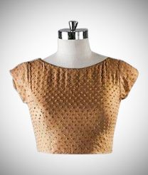 boat neck designer blouse