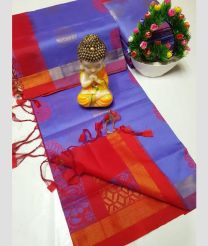 light blue colour tripura silk sarees with All over Buttas design