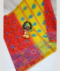 magenta red and olive green colour tripura silk sarees with Pochampally Border design