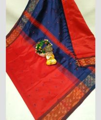magenata red and blue colour tripura silk sarees with all over nakshatra buttas design
