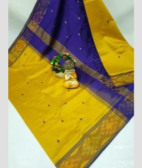olive and blue colour tripura silk sarees with all over nakshatra buttas design