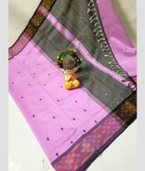 pink colour tripura silk sarees with all over nakshatra buttas design