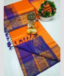 brown colour tripura silk sarees with Pochampally Border design
