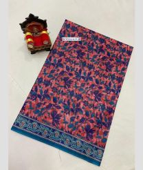 Chestnut and Blue Ivy uppada cotton sarees with All over design
