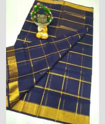 violet colour uppada cotton sarees with All over Checks design