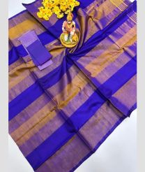 navy blue and brown colour uppada pattu sarees with All over Checks design