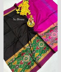 balck and purple colour uppada pattu sarees with Plain design