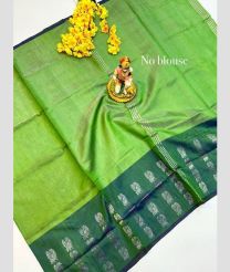 olive green colour uppada pattu sarees with Plain design