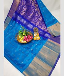 sky blue and silver colour uppada pattu sarees with All over Nakshtra Buttas design