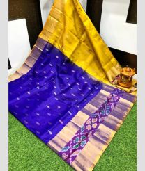 blue and olive colour uppada pattu sarees with All over Nakshtra Buttas design