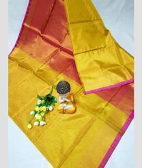 magenta red and olive colour uppada pattu sarees with Plain design