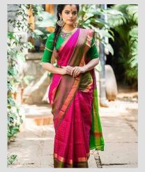 magenta red colour uppada pattu sarees with All over design