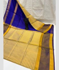 brown and blue colour uppada pattu sarees with All over design