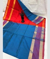 maroon and blue colour uppada pattu sarees with All over design
