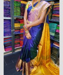 blue colour uppada pattu sarees with All over Nakshtra Buttas design