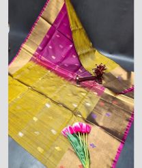 olive green and purple colour uppada pattu sarees with All over Nakshtra Buttas design