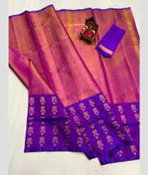 purple colour uppada pattu sarees with All over Buttas design