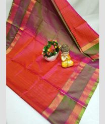 magenta colour and purple colour uppada pattu sarees with All over Checks design