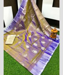 light purple and olive colour uppada pattu sarees with All over Buttas design