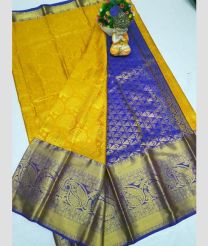 olive and blue colour uppada pattu sarees with Kanchi Border design