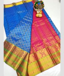 silver and brown colour uppada pattu sarees with Kanchi Border design