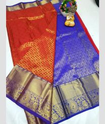 brown and silver colour uppada pattu sarees with Kanchi Border design