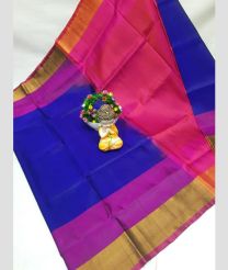 blue and purple  colour uppada pattu sarees with Kaddy Border design