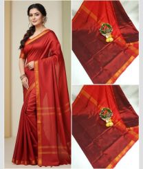 magenta red colour uppada pattu sarees with Kaddy Border design
