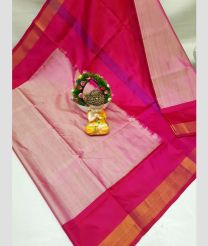 pink and magenta colour uppada pattu sarees with Kaddy Border design