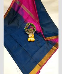 purple and blue colour uppada pattu sarees with Kaddy Border design